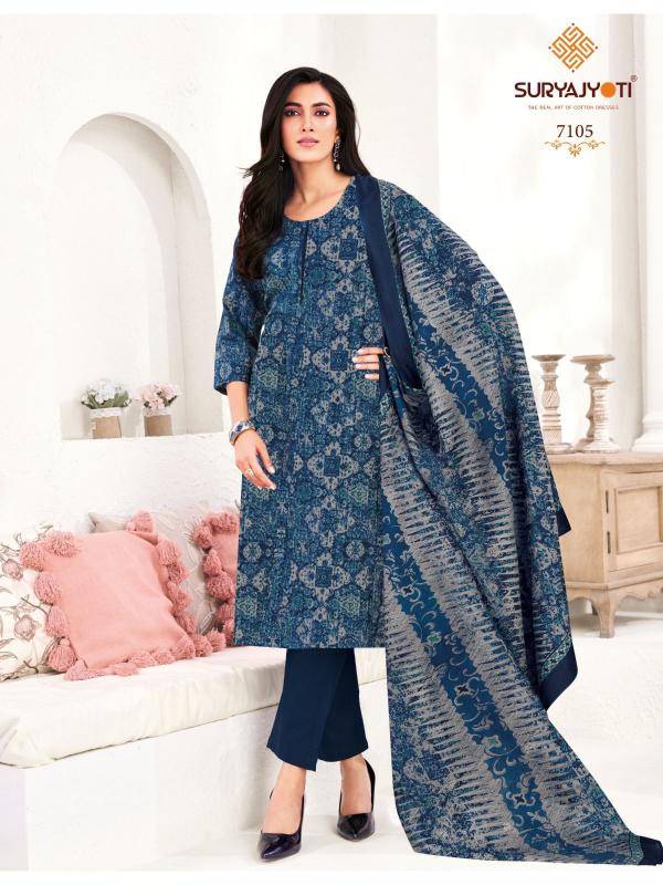Suryajyoti trendy cotton vol-71 Surat dress material wholesale market
